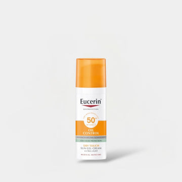 Eucerin Oil Control Sun Gel - Cream Ultra Light SPF 50+ 50ml جل كريم الحماية من الشمس للتحكم بالزيوت من يوسيرين - Princess Cosmetics Qatar