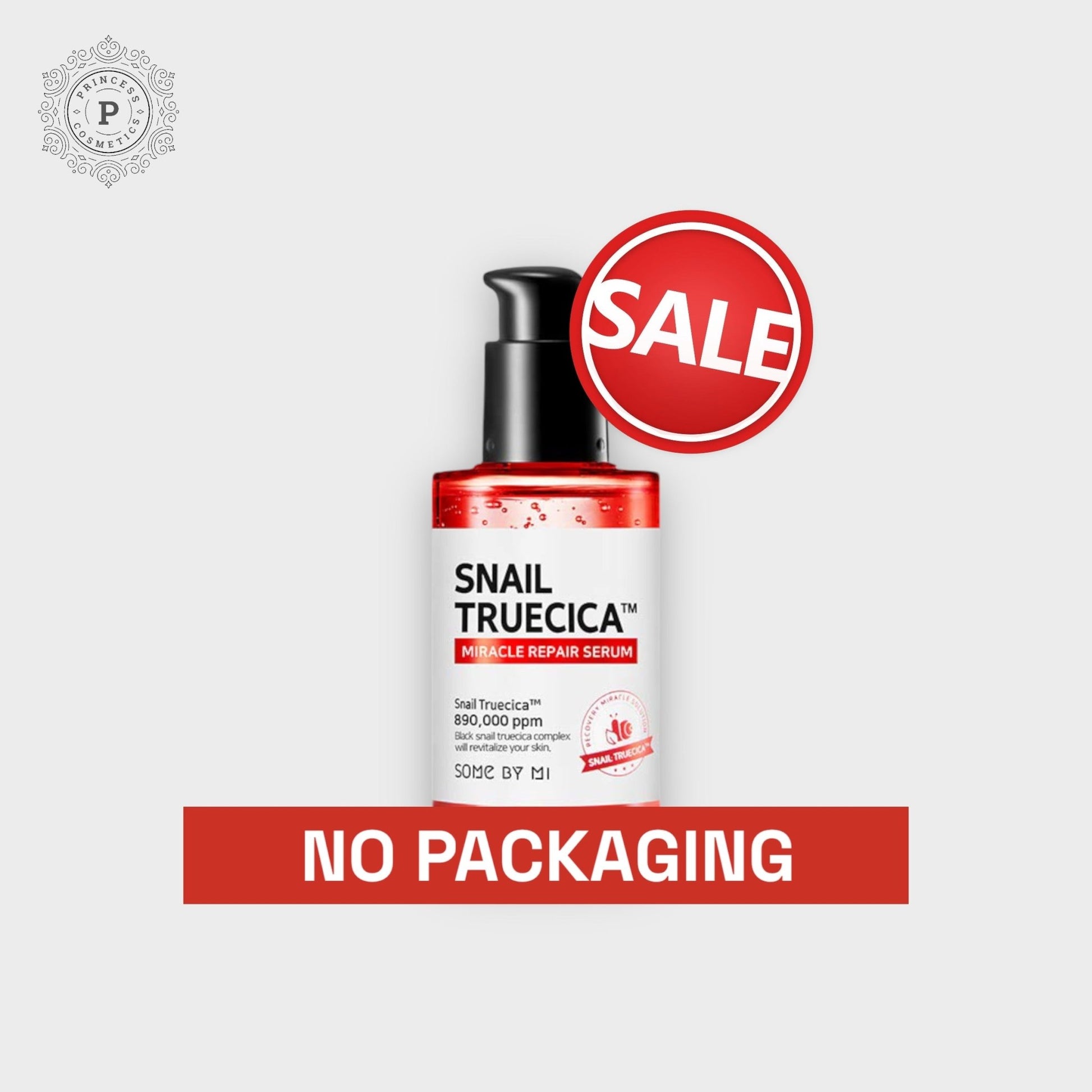 (EXP: 09/2025) Somebymi Snail Truecica Miracle Repair Serum 50ml. (بدون تغليف) سومبيمي الحلزون Truecica معجزة إصلاح المصل - Princess Cosmetics Qatar