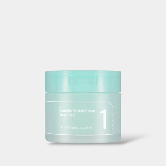(EXPIRY: 04 - 09/2026) Numbuzin No.1 Centella Re - leaf Green Toner Pad (70 Pads) وسادة تونر خضراء قابلة لإعادة الأوراق من نومبوزين رقم 1 - Princess Cosmetics Qatar