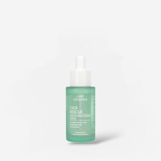 (EXPIRY: 04/2027) Luxe Organix Cica Rescue Gentle Brightening Serum 30ml لوكس أورجانيكس سيكا ريسكيو سيروم لطيف لتفتيح البشرة - Princess Cosmetics Qatar