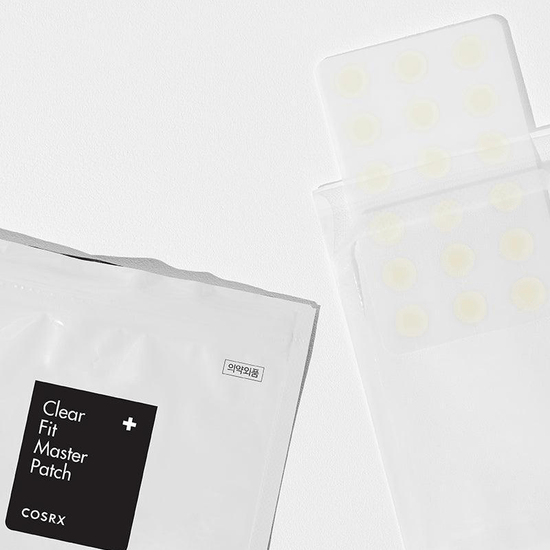 (EXPIRY: 05 - 06/2026) Cosrx Clear Fit Master Patch (18 Patches). كوسركس رقعات حب الشباب كلير فيت ماستر 18 لصقات - Princess Cosmetics Qatar