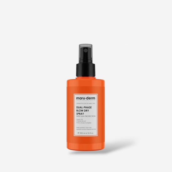 (EXPIRY: 09/2026) Maruderm Dual - Phase Blow Dry Spray 200ml ماروديرم بخاخ جاف ثنائي الطور - Princess Cosmetics Qatar