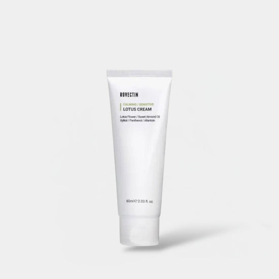(EXPIRY: 09/2026) Rovectin Calming/Sensitive Lotus Cream 60ml روفكتين تهدئة / كريم اللوتس الحساس - Princess Cosmetics Qatar