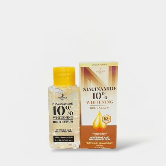(EXPIRY: 12/2026) Precious Skin Thailand Niacinamide 10% Whitening Body Serum 35ml. سيروم تبييض الجسم بالنياسيناميد ١٠٪ من بريشوس سكين تايلاند - Princess Cosmetics Qatar