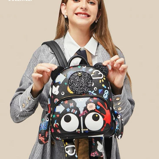 Eye - Themed Backpack. حقيبة ظهر تحت عنوان العين - Princess Cosmetics Qatar