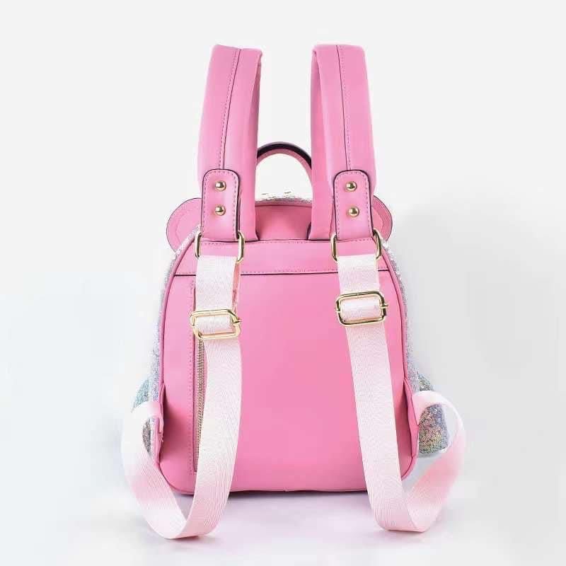 Eye - Themed Pink Bunny Backpack. حقيبة ظهر على شكل أرنب وردي على شكل عين - Princess Cosmetics Qatar