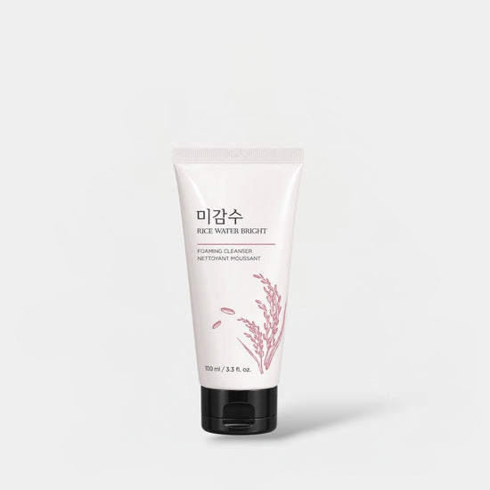 Face Shop Rice Water Bright Foaming Cleanser 100ml فيس شوب منظف رغوي بماء الأرز المشرق - Princess Cosmetics Qatar