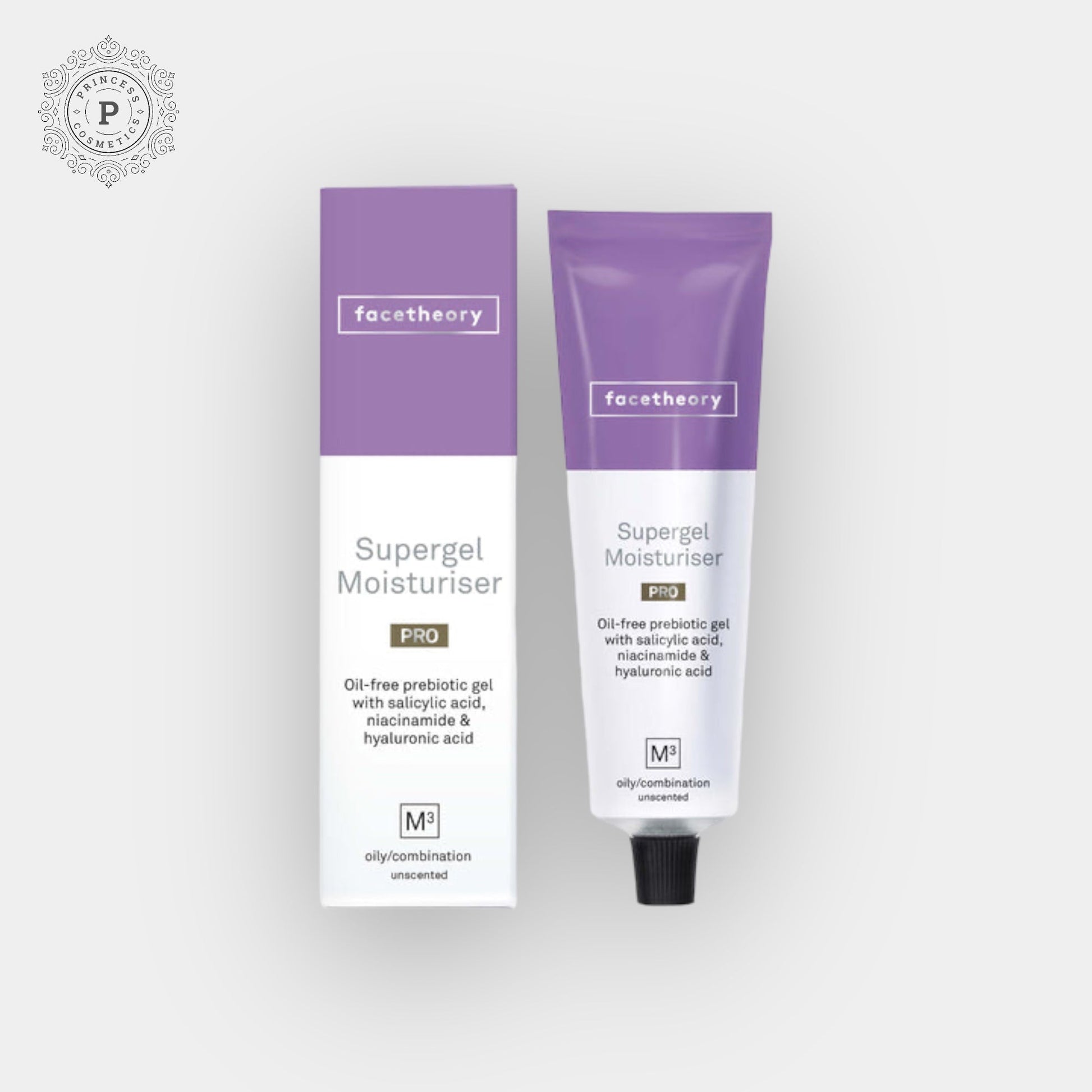 Facetheory Supergel Moisturiser M3 PRO 50ml. فيس ثيوري سوبرجل مرطب M3 PRO - Princess Cosmetics Qatar