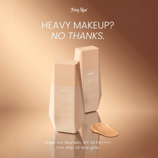 Fairy Skin Premium Tinted Sunscreen 50ml واقي الشمس الملون الفاخر من فيري سكين - Princess Cosmetics Qatar