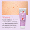 First Aid Beauty KP Bump Eraser Body Scrub 10% AHA Fresh Strawberry 226g مقشر الجسم لإزالة النتوءات من الإسعافات الأولية للتجميل KP بخلاصة الفراولة الطازجة وحمض ألفا هيدروكسي 10% - Princess Cosmetics Qatar