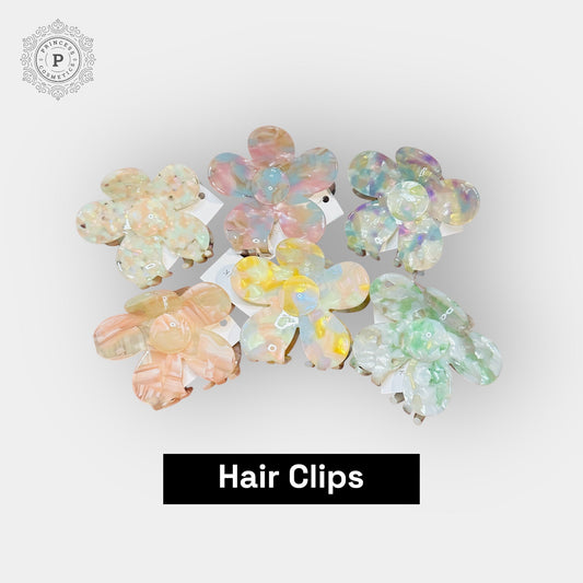 Flower Hair Claw Clips. مقاطع مخلب شعر الزهرة - Princess Cosmetics Qatar