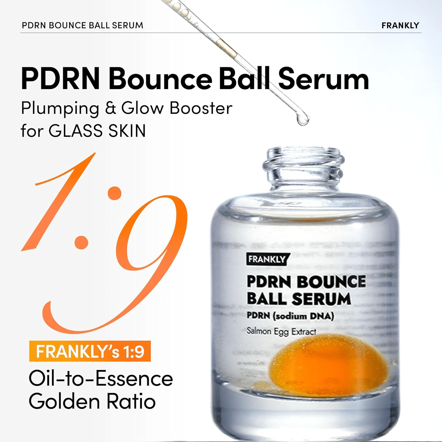 Frankly PDRN Bounce Ball Serum 30ml مصل الكرة المرتدة بصراحة PDRN - Princess Cosmetics Qatar
