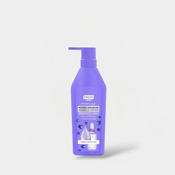 Fresh Skinlab Blueberry Acai Retinol Advanced Wrinkle Repair Serum Body Wash 500ml غسول الجسم فريش سكين لاب بلوبيري أساي ريتينول لإصلاح التجاعيد المتقدم - Princess Cosmetics Qatar