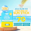 Fresh Skinlab Jeju Aloe Ice 3in1 Niacinamide Cooling UV Sun Stick 15g فريش سكينلاب جيجو ألو آيس 3 في 1 نياسيناميد تبريد عصا الشمس بالأشعة فوق البنفسجية - Princess Cosmetics Qatar