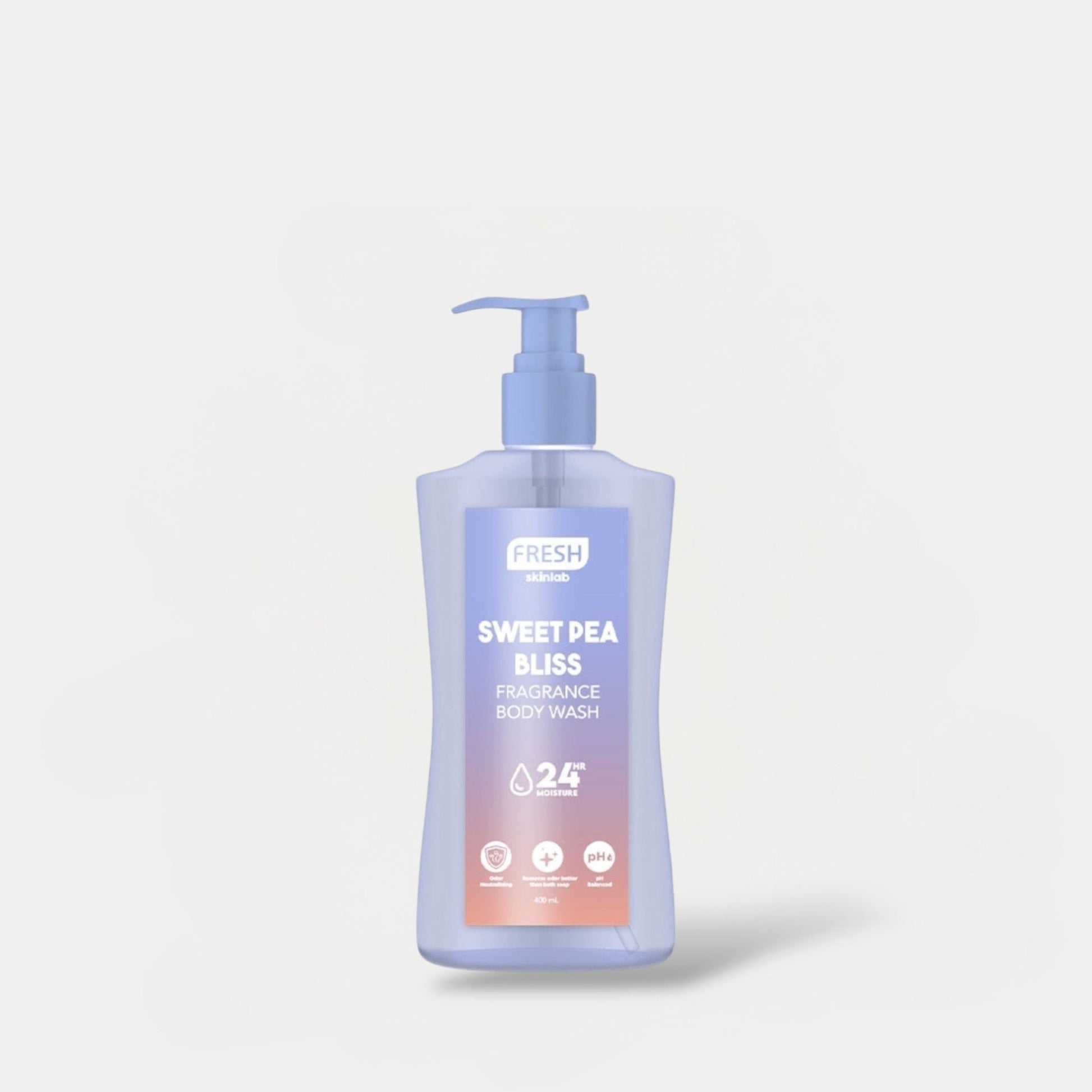 Fresh Skinlab Sweet Pea Bliss Fragrance Body Wash 400ml غسول الجسم برائحة البازلاء الحلوة من فريش سكين لاب - Princess Cosmetics Qatar