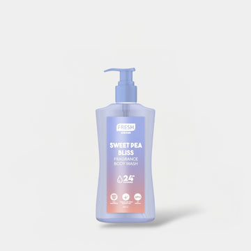 Fresh Skinlab Sweet Pea Bliss Fragrance Body Wash 400ml غسول الجسم برائحة البازلاء الحلوة من فريش سكين لاب - Princess Cosmetics Qatar