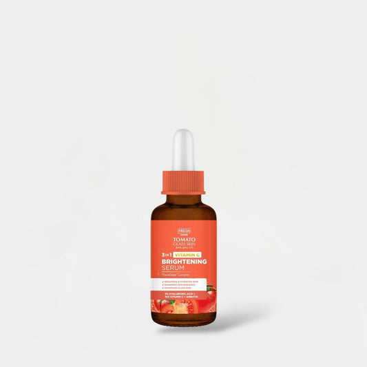 Fresh Skinlab Tomato Glass Skin 3in1 Vitamin C Brightening Serum 30ml سيروم تفتيح البشرة 3 في 1 بفيتامين سي من فريش سكين لاب، طماطم زجاجية - Princess Cosmetics Qatar
