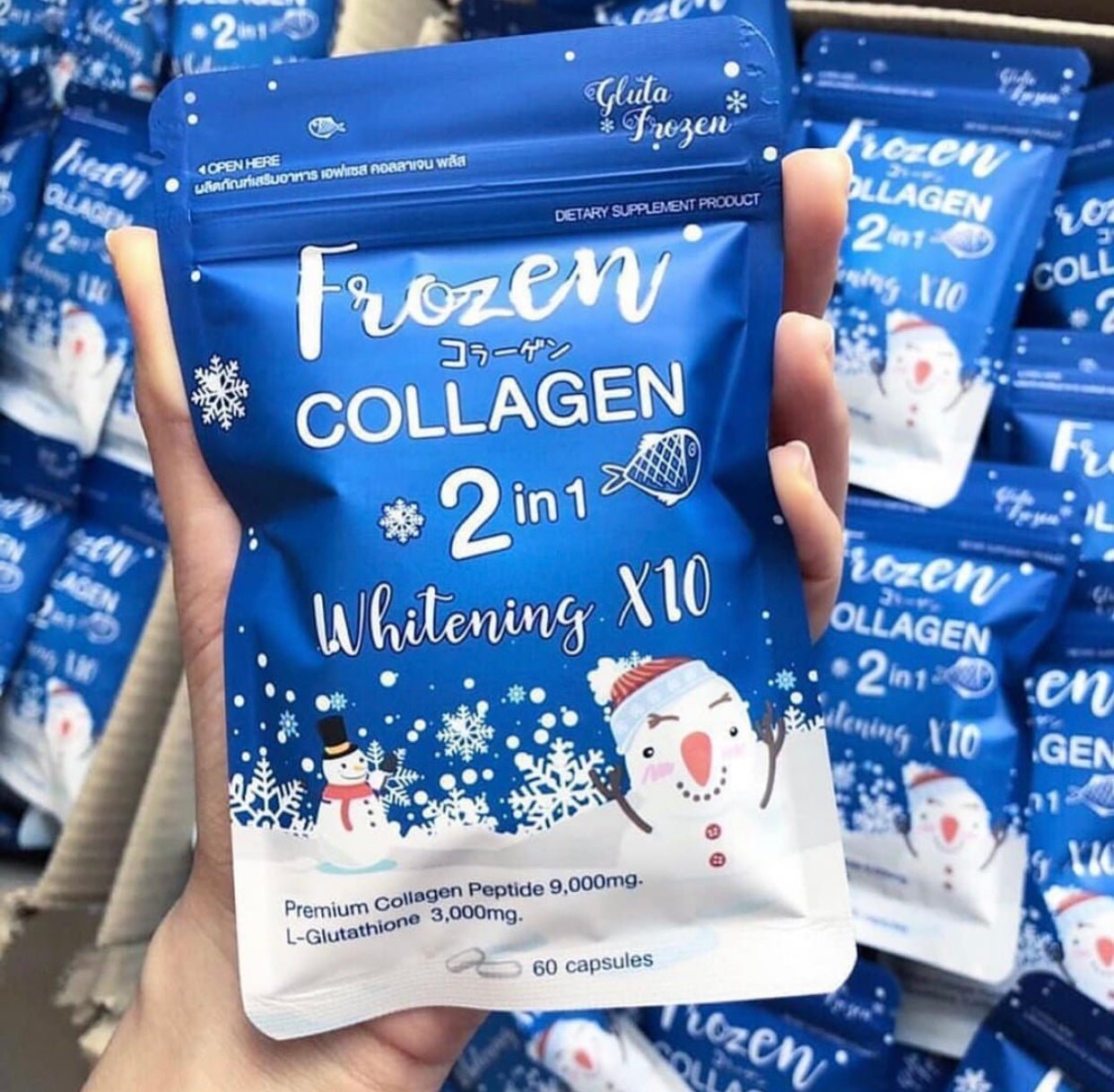 Frozen Collagen Pills (60 Capsules). فروزن حبوب الكولاجين (60 كبسولة) - Princess Cosmetics Qatar