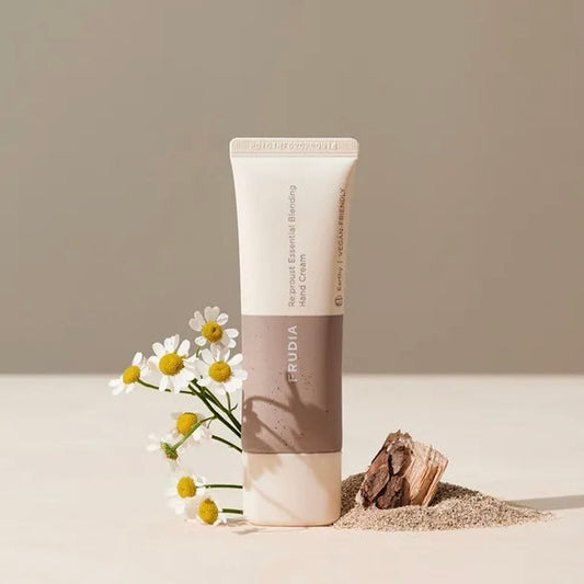 Frudia Re:proust Essential Blending Hand Cream - EARTHY 50g كريم اليدين فروديا ري:بروست الأساسي الممزوج - ترابي - Princess Cosmetics Qatar