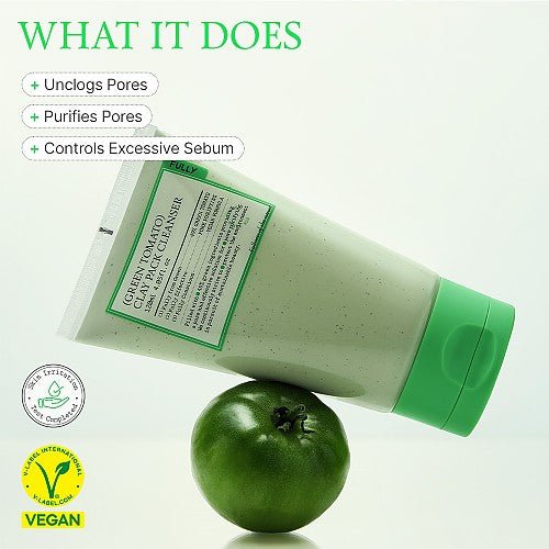 FULLY Green Tomato Clay Pack Cleanser 120ml منظف عبوة طين الطماطم الخضراء بالكامل - Princess Cosmetics Qatar