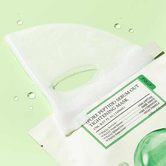 Fully Pore Peptide Sebum Out Tightening Mask (1 Sheet) قناع شد البشرة بالببتيدات لإزالة الدهون من المسام - Princess Cosmetics Qatar