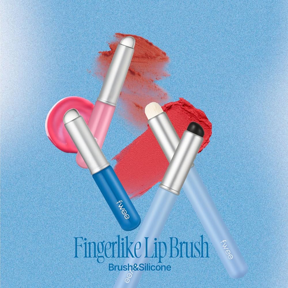 FWEE Fingerlike Silicone Lip Brush - Pink فرشاة شفاه سيليكون على شكل إصبع من FWEE - وردية - Princess Cosmetics Qatar