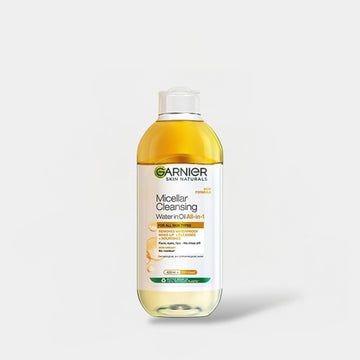 Garnier Micellar Cleansing Water in Oil All - in - 1 400ml غارنييه ميسيلار منظف ومنظف بالزيت الكل في واحد - Princess Cosmetics Qatar