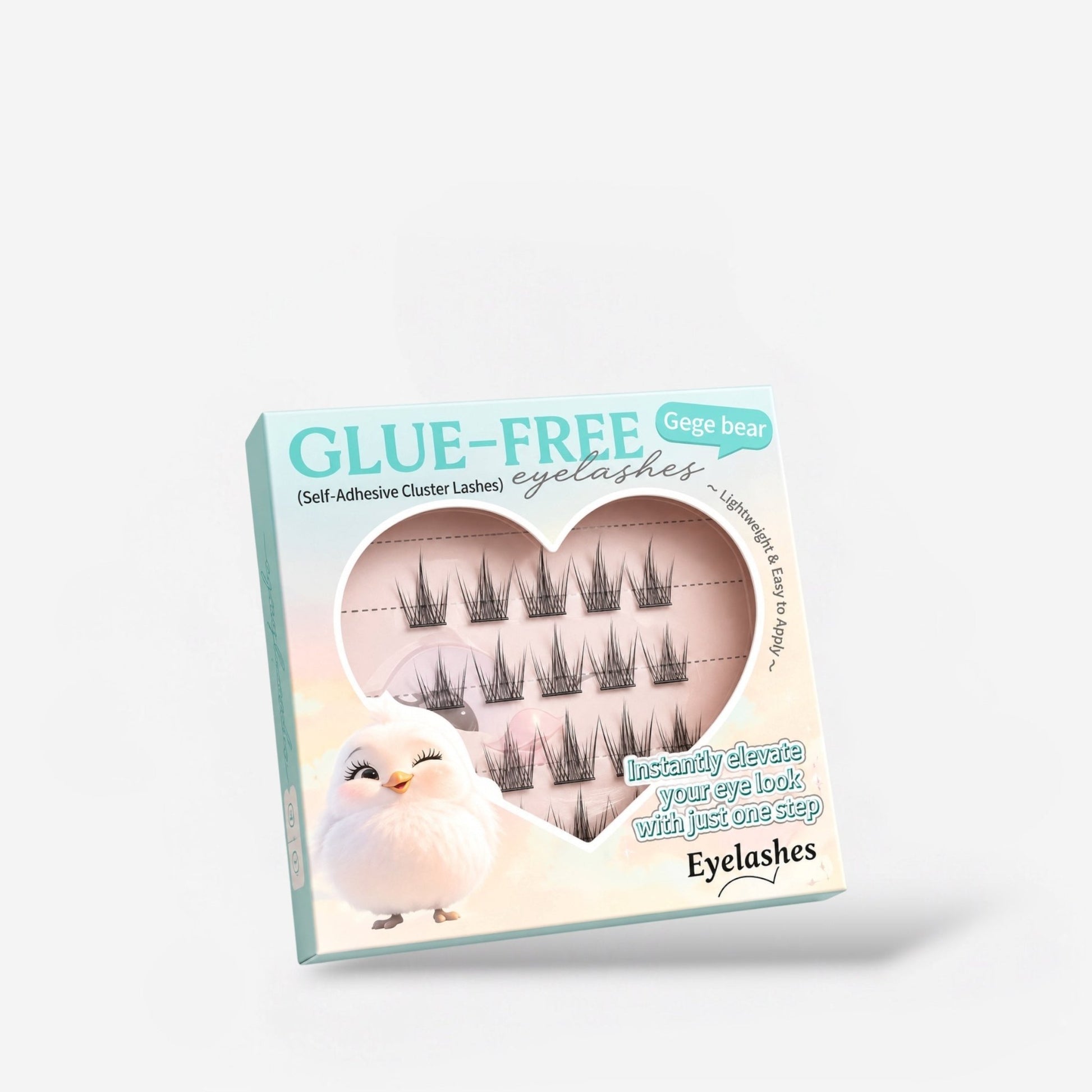 Gege Bear BIRD Glue-Free False Eyelashes رموش صناعية خالية من الغراء من جيجي بير بيرد - Princess Cosmetics Qatar