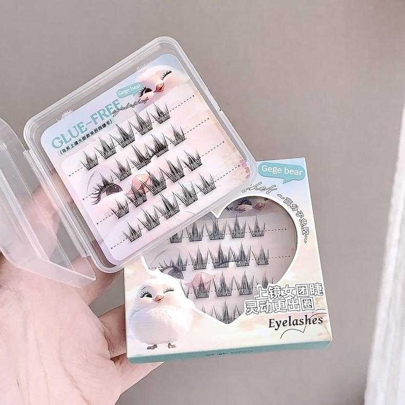 Gege Bear BIRD Glue-Free False Eyelashes رموش صناعية خالية من الغراء من جيجي بير بيرد - Princess Cosmetics Qatar