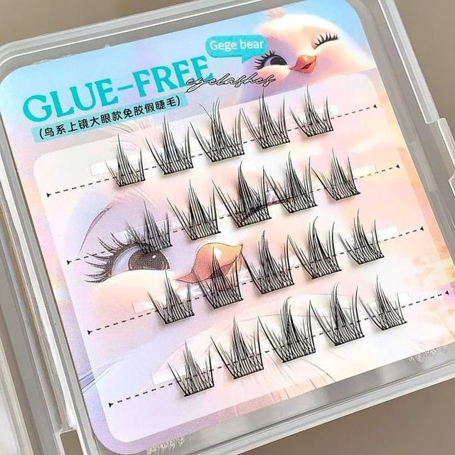 Gege Bear BIRD Glue-Free False Eyelashes رموش صناعية خالية من الغراء من جيجي بير بيرد - Princess Cosmetics Qatar