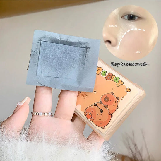 Gege Bear Cute and Cloud Touch Blotting Paper (100 Paper) ورق نشاف لطيف على شكل دب وسحابة من جيجي - Princess Cosmetics Qatar