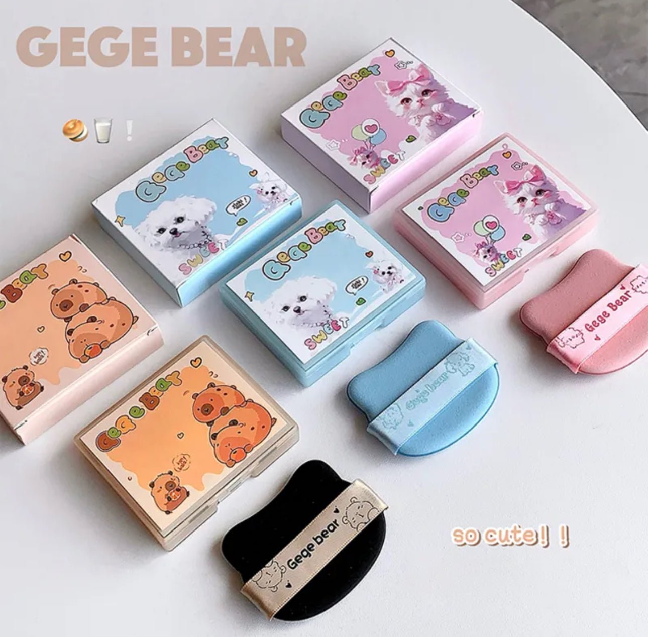 Gege Bear Cute and Cloud Touch Blotting Paper (100 Paper) ورق نشاف لطيف على شكل دب وسحابة من جيجي - Princess Cosmetics Qatar