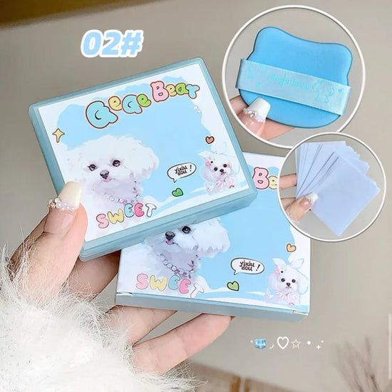 Gege Bear Cute and Cloud Touch Blotting Paper (100 Paper) ورق نشاف لطيف على شكل دب وسحابة من جيجي - Princess Cosmetics Qatar