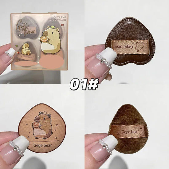 Gege Bear Cute and Cloud - Touch Powder Puff بودرة جيج بير اللطيفة والملمس السحابي - Princess Cosmetics Qatar