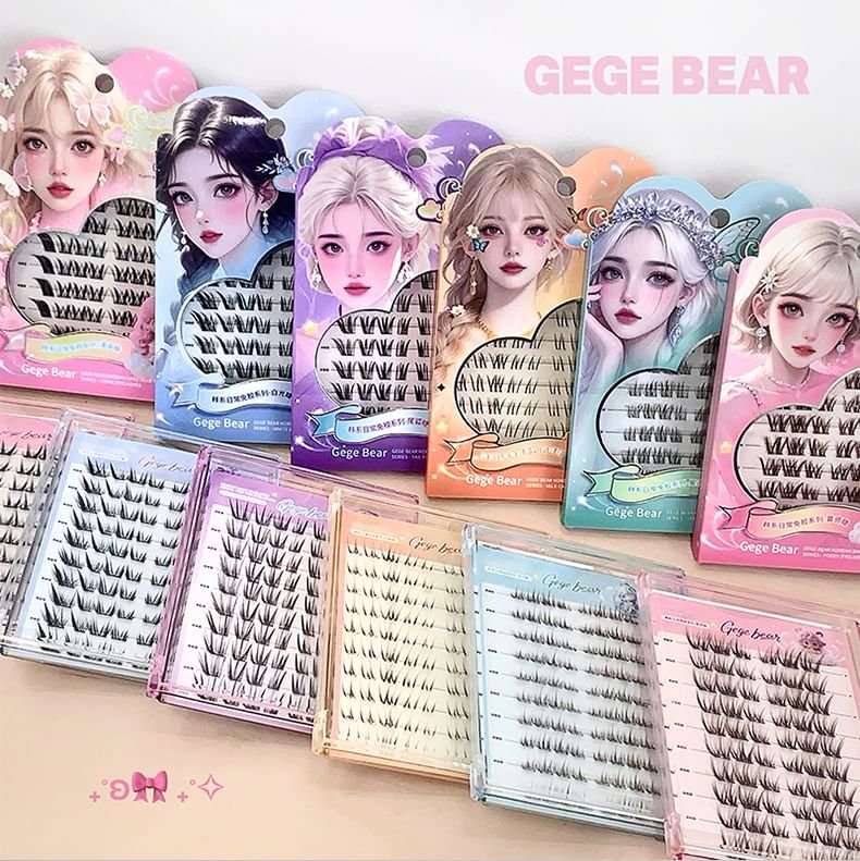 Gege Bear Glue-Free False Eyelashes - Tail Fox جيجي بير رموش صناعية بدون غراء - تيل فوكس - Princess Cosmetics Qatar