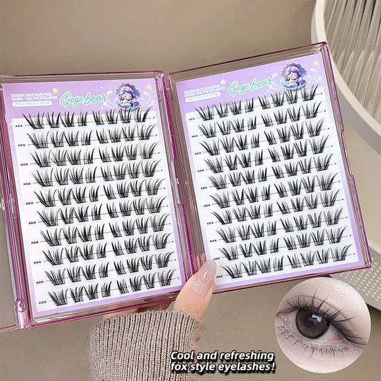 Gege Bear Glue-Free False Eyelashes - Tail Fox جيجي بير رموش صناعية بدون غراء - تيل فوكس - Princess Cosmetics Qatar