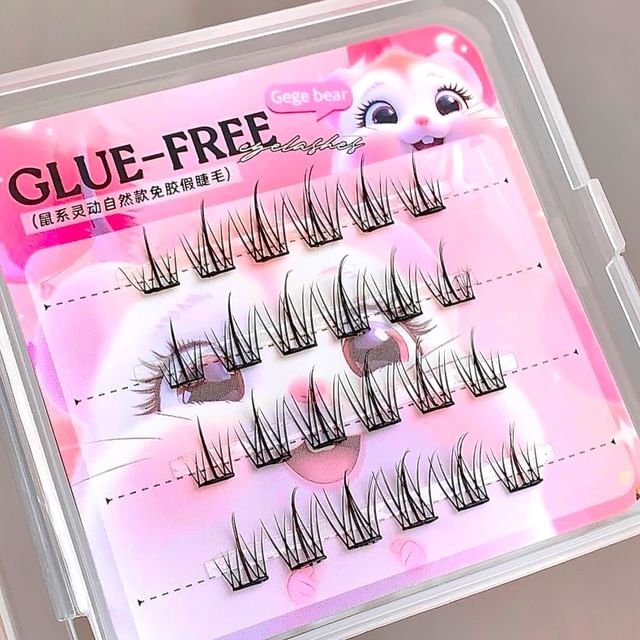 Gege Bear MOUSE Glue-Free False Eyelashes رموش صناعية خالية من الغراء على شكل فأر جيجي بير - Princess Cosmetics Qatar