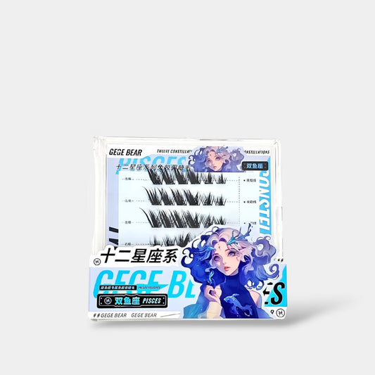 Gege Bear Twelve Constellations Glue Free False Eyelashes - Pisces رموش صناعية بدون غراء من مجموعة "جيجي بير" للأبراج الاثني عشر - برج الحوت - Princess Cosmetics Qatar