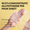 Genabelle Glutathione Brightening Ampoule Mask (1 Sheet) قناع أمبولة الغلوتاثيون لتفتيح البشرة من جينبيل - Princess Cosmetics Qatar