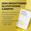 Genabelle Glutathione Brightening Ampoule Mask (1 Sheet) قناع أمبولة الغلوتاثيون لتفتيح البشرة من جينبيل - Princess Cosmetics Qatar