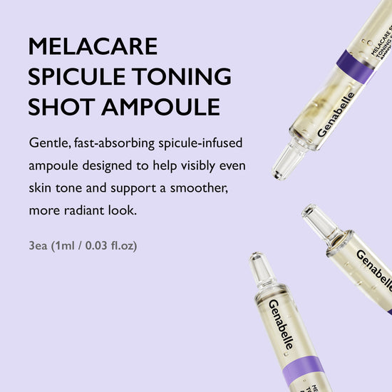 Genabelle Melacare Spicule Toning Shot Ampoule (1ml * 3ea) أمبولات جينابل ميلاكير سبيكول تونينغ شوت - Princess Cosmetics Qatar