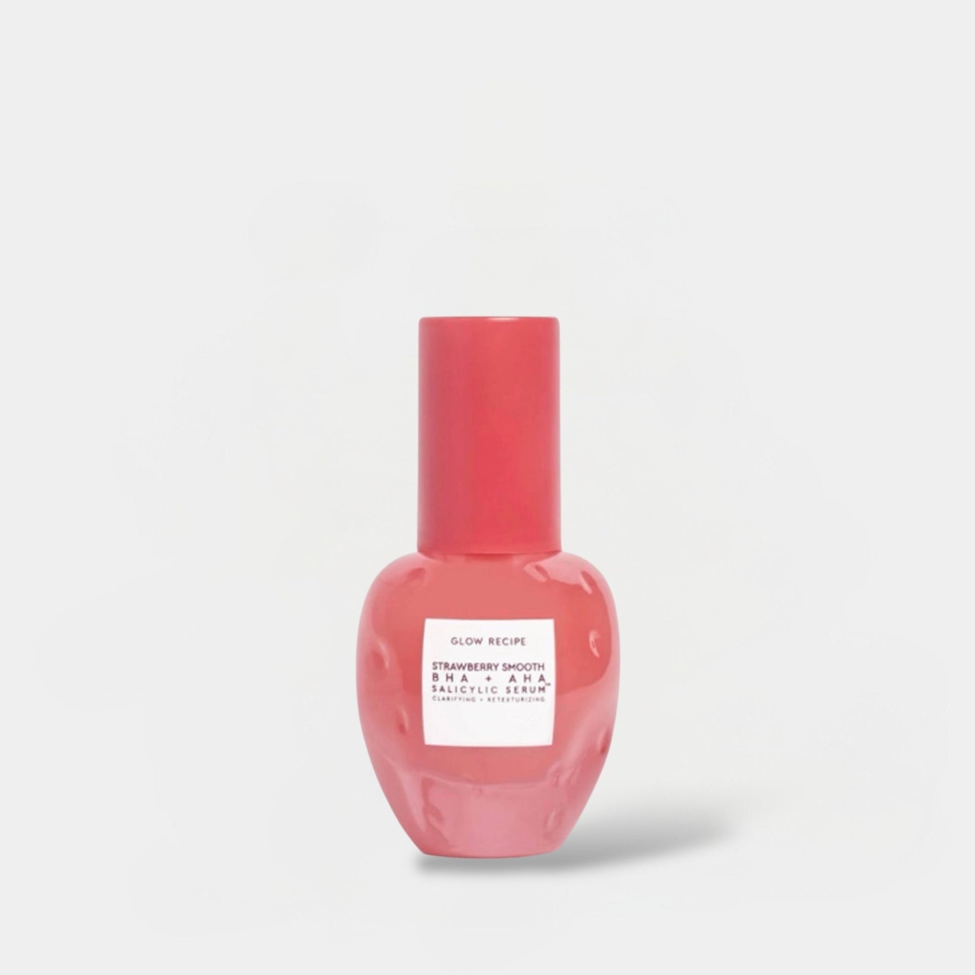 Glow Recipe Strawberry Smooth BHA + AHA Salicylic Serum 30ml سيروم جلو ريسيبي ستروبيري سموث بخلاصة حمض بيتا هيدروكسي + حمض ألفا هيدروكسي الساليسيليك - Princess Cosmetics Qatar