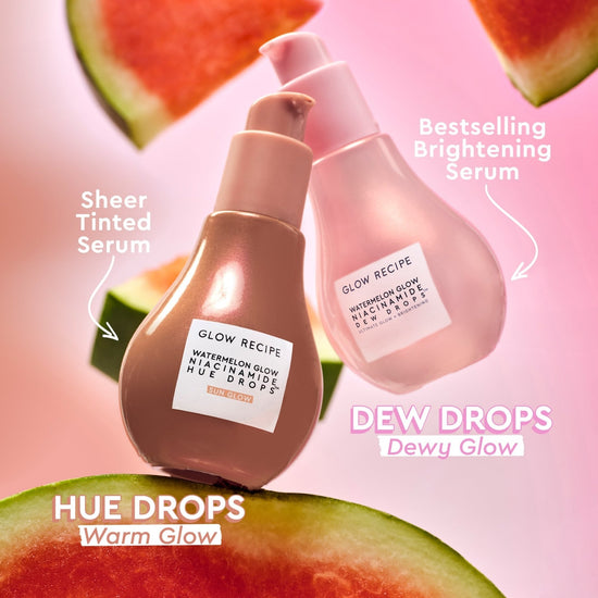 Glow Recipe Watermelon Glow Niacinamide Hue Drops 40ml. وصفة توهج البطيخ توهج النياسيناميد هيو قطرات 40 مل - Princess Cosmetics Qatar