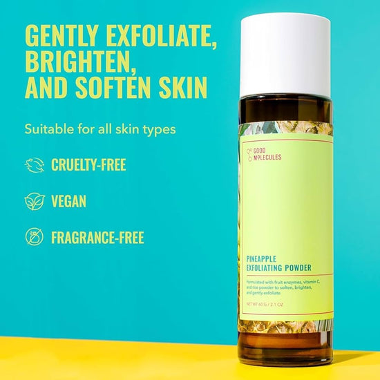 Good Molecules Pineapple Exfoliating Powder 60g بودرة تقشير الأناناس من جود موليكيولز - Princess Cosmetics Qatar