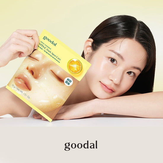 Goodal Green Tangerine Vita - C Dark Spot Care Gel Mask (1 Sheet) قناع جل فيتا - سي للعناية بالبقع الداكنة من جودال جرين تانجرين - Princess Cosmetics Qatar