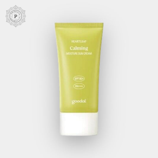 Goodal Houttuynia Cordata Calming Moisture Sun Cream 50ml جودال حوتوينيا كورداتا كريم الشمس المرطب المهدئ - EXPIRY: 2025 - 12 - 07 - Princess Cosmetics Qatar