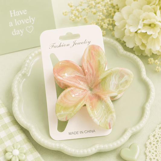 Green Marble Clips مشابك رخامية خضراء - Princess Cosmetics Qatar
