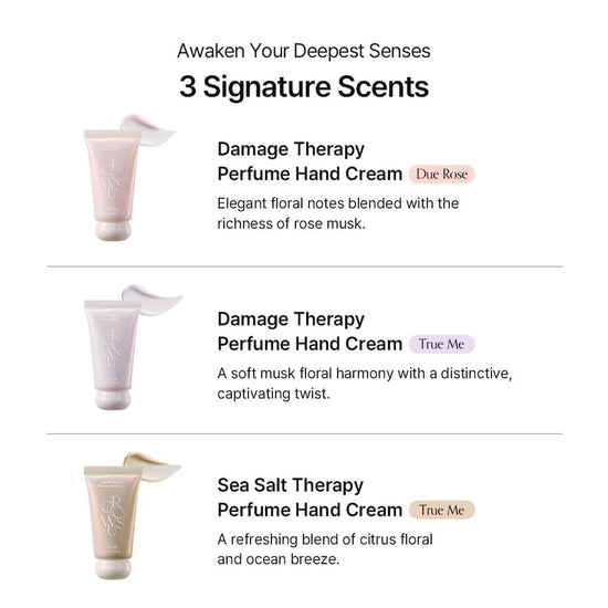 GROWUS Damage Therapy Perfume Hand Cream 50ml كريم اليدين المعطر لعلاج تلف الجلد من GROWUS - Princess Cosmetics Qatar