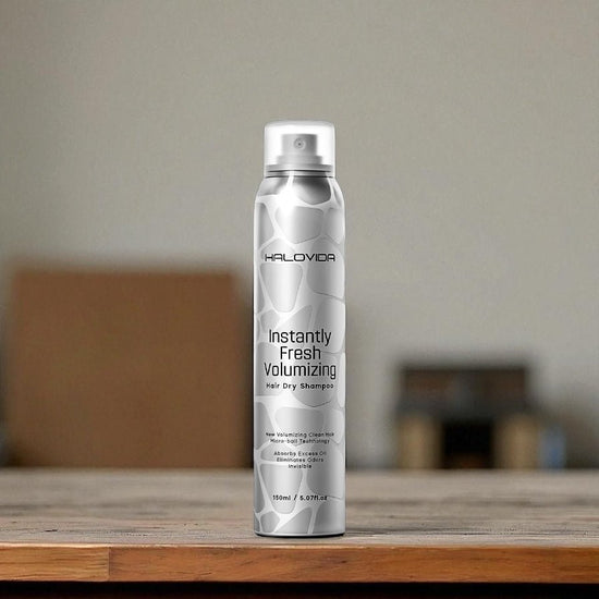 Halovida Instantly Fresh Volumizing Hair Dry Shampoo شامبو هالوفيدا الجاف لتكثيف الشعر وانتعاشه الفوري - Princess Cosmetics Qatar