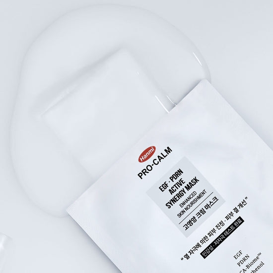 Hanmi Pro - Calm EGF PDRN Active Synergy Mask (1 Sheet) قناع برو - كالم إي جي إف بي دي آر إن النشط المتناغم - Princess Cosmetics Qatar